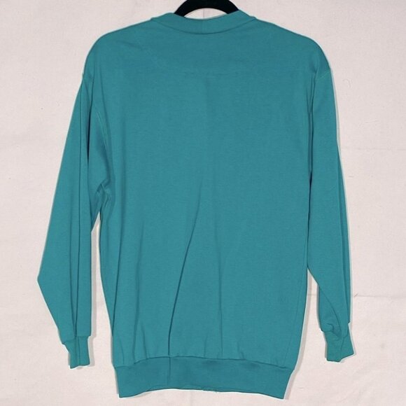 Vintage Jaclyn Sport Green Cardigan With Pockets S - Picture 2 of 10